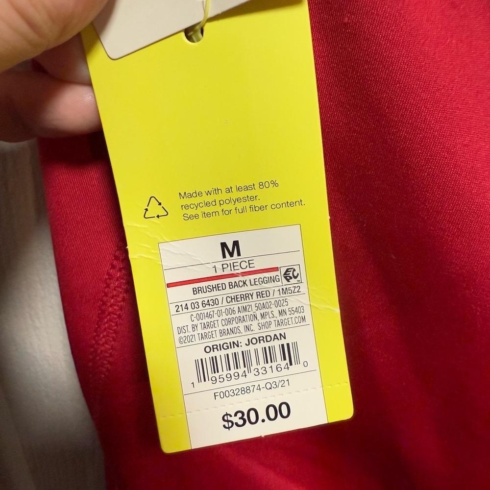 All in Motion Vibrant Red Leggings with Pockets - Picture 9 of 11